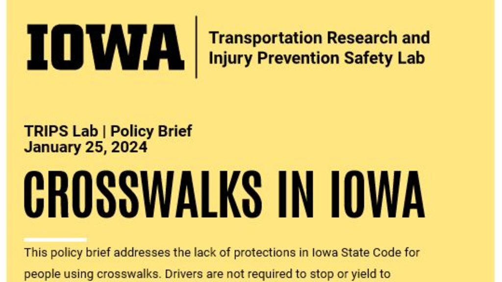 Crosswalks Policy Brief