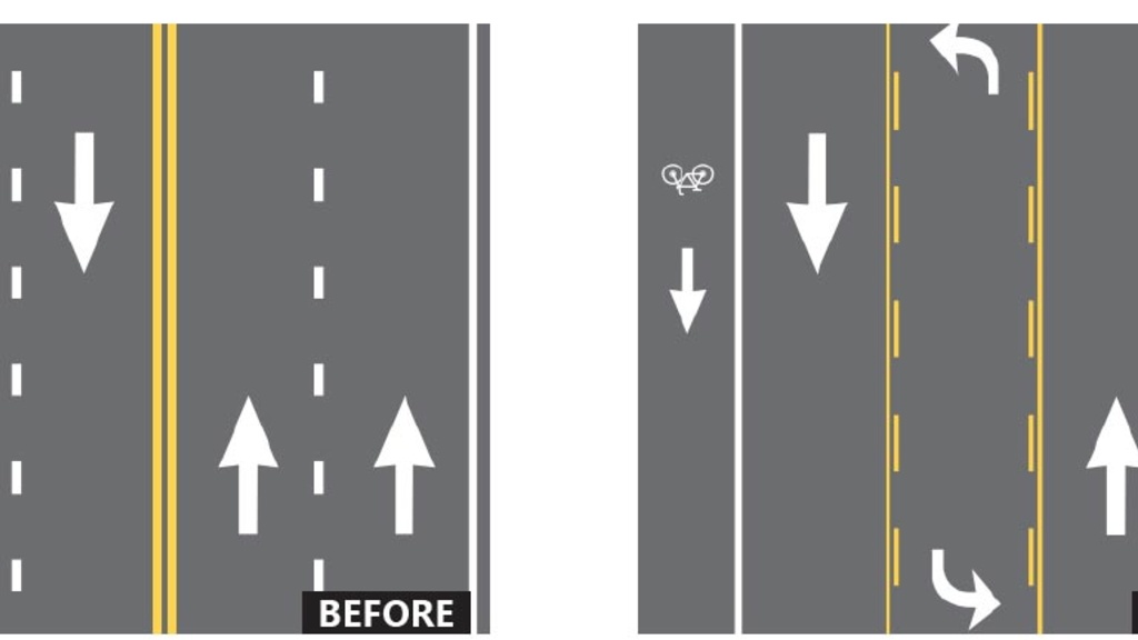 Road Diet Diagram